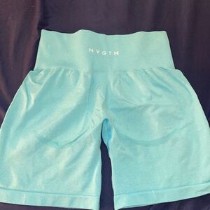 NVGTN Women's Blue High-Waisted Shorts